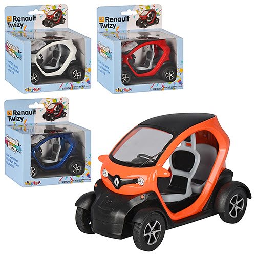 Машина металлическая Renault TWIZY Kinsfun в коробке 12,5х8х6см (24) (96) KT-5111-W