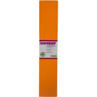 Папір гофра 2мх50см 20% 1 Вересня  флуоресцентний помараневий (10) 705398