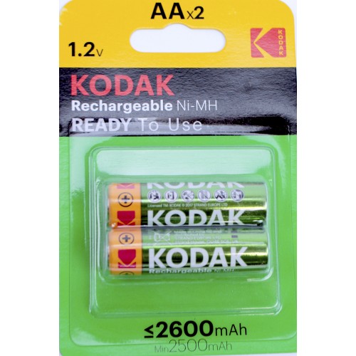 Акумулятори Kodak Ni-Mh (R-6,2600mAh)/блістер 2шт(20)