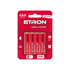 Батарейки Etron Mega Power LR-03 блистер 4 шт (12) (120)