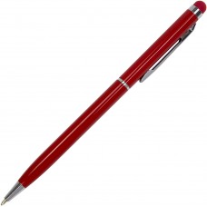 Ручка шариковая Economix Stylus металлическая корпус красный синяя (50) E10308-03