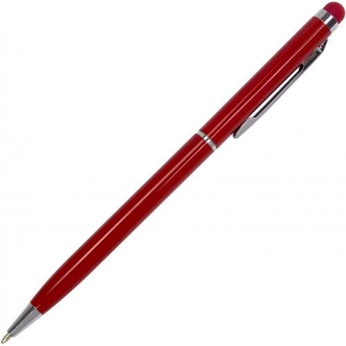 Ручка шариковая Economix Stylus металлическая корпус красный синяя (50) E10308-03