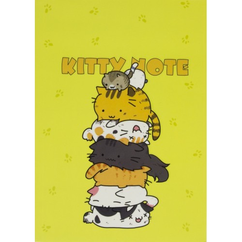 Блокнот B6 80 листов клетка Profiplan Kitty note, yellow 50636