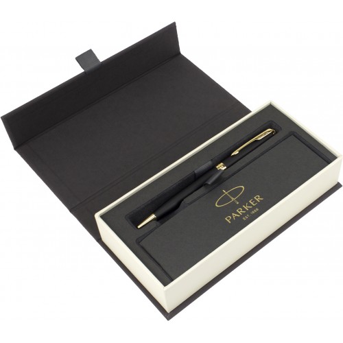 Ручка шариковая Parker Sonnet 17 Matte Black Lacquer с позолотой 84832