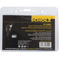 Бейдж Scoolz горизонтальний PVC 105х70 мм (10) 4341