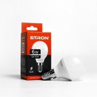 Лампа Etron Light Power LED 1-ELP-047 G45 6Вт 3000K E14 (10)