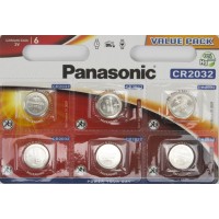 Батарейка Panasonic CR2032/6bl lithium (6) (60)