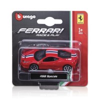 Автомодель Bburago Kiddisvit Ferrari (1:64) асорті (12) 18-56000 