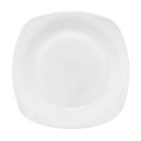 Тарілка склокерамічна Біла 7,5 квадратна (6) (36) S&T 30100-02