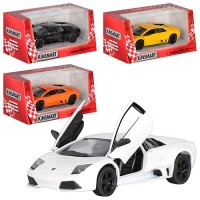 Машина металева Lamborghini Murcielago LP640 Kinsmart KT-5317-W в коробці 16х8,5х7,5см