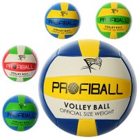 М'яч волейбольний Profiball EV3159 20см, 4 кольори, ПВХ, в кульку