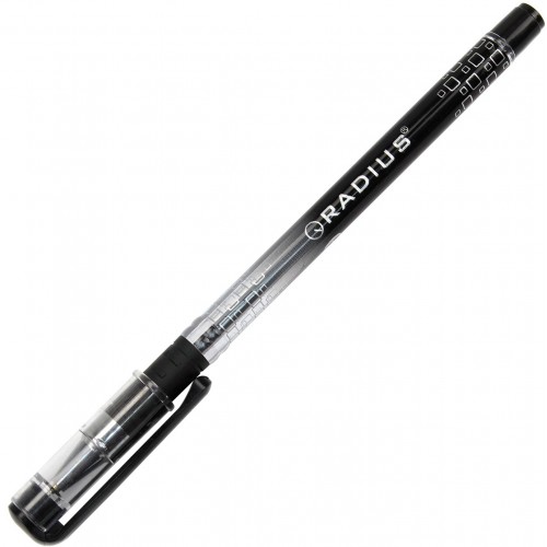 Ручка шариковая Radius I-pen 0,7мм черная полупрозрачный корпус (12) (144) (1728) 0184