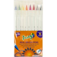 Фломастери-пензлики CoolForSchool Real Brush Juicy 8кольор. CF15218(24)