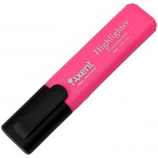 Текстмаркер Axent скошенный Highlighter 1-5 мм розовый (12) (120) 2531-10-A