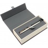 Ручка чорнильна Parker Sonnet 17 Stainless Steel позолочене перо  84111