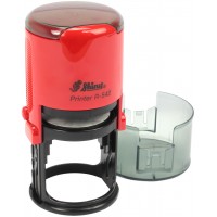 Оснастка автоматична для круглої печатки пластикова d42мм Shiny корпус червоний R-542