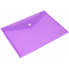 Папка-конверт Economix B5+ на кнопке фиолетовая (12) (180) E31302-12 