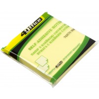 Блок для заміток з липким шаром 76х76мм 4Office 100 аркушів асорті (12) 4-423/4234