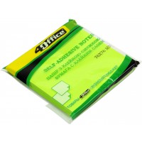 Блок для заміток з липким шаром 76х76мм 4Office 80 аркушів неоновий асорті (12) 4-424-2