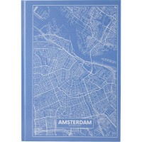 Книга канцелярська Axent А4 96 аркушів клітинка Maps Amsterdam блакитна 8422-507-A (10)