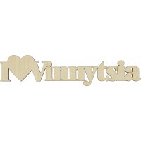 Заготовка фанера напис I love Vinnytsia 3х16 см (5)