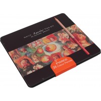 Олівці кольорові Marco Fine Art 24 кольори металева коробка (6) (36) 24TN