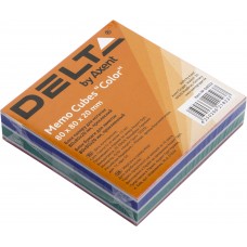 Блок для заміток клеєний 80х80х20мм Delta by Axent Color (1) (120) 8022