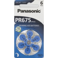 Батарейка Panasonic Алкалайн ZincAir 675/6bl (6) (60)