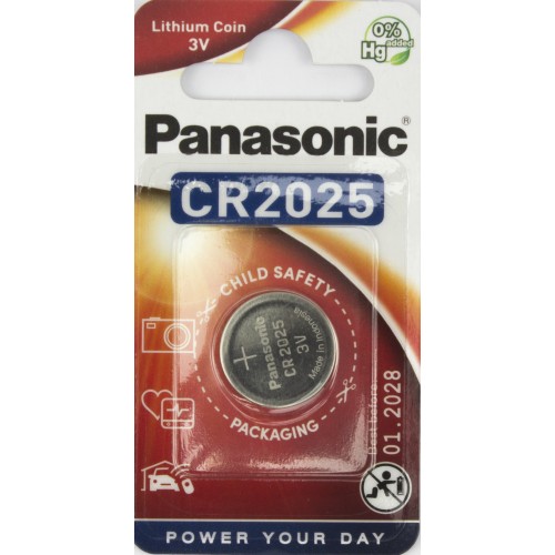 Батарейка Panasonic CR2025/1bl 3V lithium (12)