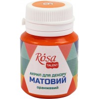 Акрил для декора Rosa Start 20мл матовый оранжевый 20006/9085