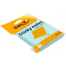 Блок для заміток з липким шаром 75х75 мм 100 аркушів синій Delta by Axent (1) (24) 3314-04