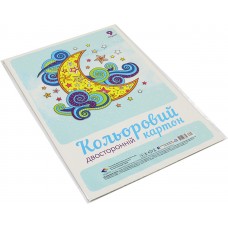 Набір картону дизайнерського А4 9 аркушів Горох (1) (200) 17502 Поділля