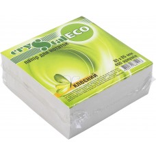 Блок для заметок клееный 85х85мм 400 листов Crystal ECO (32)