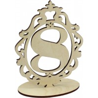 Номерки на стіл 15х11см 8 фанера