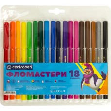 Фломастери Centropen Color World 7550/18 18 кольорів (1) (100) 