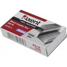 Скоби 24/6 Axent Pro 1000 шт (20) (500) 4312