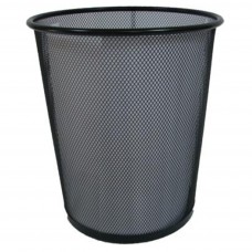Корзина для паперу Leader PS10/Z015/613300 велика кругла металева чорна