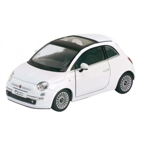 Машина металлическая Kinsmart FIAT 500, в коробке 16х7х8см (24) (96) KT-5345-W