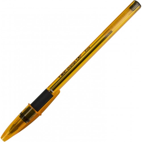 Ручка шариковая Bic Orange Grip 3км черная (20) (1000) 811925/011/9011