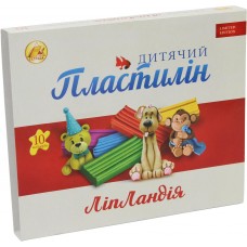 Пластилін 10 кольорів 200 гр Ліпландія/Пластіленд Тетрада (20)