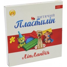 Пластилін 12 кольорів 240 гр Ліпландія/Пластіленд Тетрада (20)