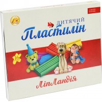 Пластилін 16 кольорів 320 гр Ліпландія/Пластіленд Тетрада (20)