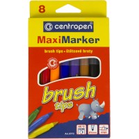 Фломастери Centropen Brush 8 кольорів (10) 8773/08