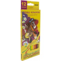 Олівці кольорові 12 кольорів Marco Пегашка (12) (240) 1010-12СВ
