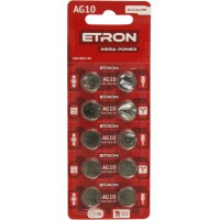 Батарейка Etron Mega Power AG10/10bl LR1130 (10) (200)