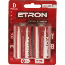 Батарейки Etron Mega Power LR-20 блістер 2 шт (6)