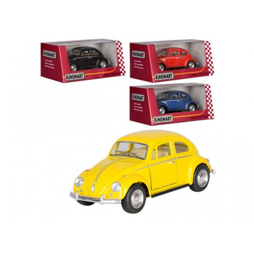 Машина металева Kinsmart Volkswagen Classical Beetle, в коробці 16х7х8см (24) KT5057W  