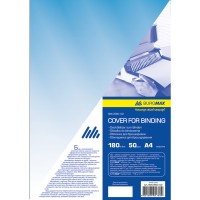 Обкладинка для брошурування прозор. "Buromax" №0560-02 180мкм синя(50)