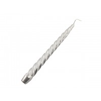 Свічка металік хвиля срібна (45) (60)