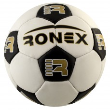 М'яч футбольний лакований  Ronex  чорно-білий